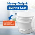 thumbnail image 6 of ePackageSupply 3.5 Gallon Bucket with Lid - Food Grade Bucket with Airtight Gamma Seal Screw-On Lid, 90 Mil Heavy Duty HDPE Plastic, BPA Free, for Bulk Food Storage, Made in USA - White, 1 Pack, 6 of 7
