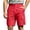 Red, variant on Guluxicc Men's Golf Cargo Shorts with Multi Pockets Button Front Elastic Waist Drawstring Shorts Summer Casual Outfits