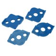 thumbnail image 1 of 4PCS R Modèles d'Angle Rond Rayon Gabarit de Routage 3 Trous Fixation ABS Routeur Bit Modèles Localisateur de Coin de Travail du Bois pour les Projets de Bricolage de Travail du Bois, 1 of 8