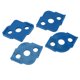 thumbnail image 4 of 4PCS R Corner Templates Round Angle Radius Jig Routing Template ABS Woodworking Corner Locator Blue, 4 of 5