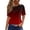 Wine, variant on Trendfront Womens Ombre T Shirts Crewneck Short Sleeve Two Tone Gradient Print Casual Summer Tee Tops Warm Weather Wear