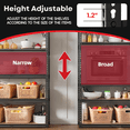 thumbnail image 3 of "Prilinex 5-Shelf Boltless Adjustable Steel Storage Shelf, Freestanding, 35.5"" x 16"" x 71"", Black", 3 of 6
