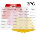 thumbnail image 3 of Cethrio Girls Cotton Athletic Shorts, Summer Elastic Waist Breathable 3 Piece Running Shorts Red Size 4-5 T, 3 of 4