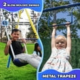 thumbnail image 4 of Sportspower Super 1st Metal Swing Set with Trapeze, Teeter-Totter, 6' Slide with Lifetime Warranty & Bonus Anchor Kit, for Kids 3-8, 4 of 10