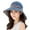 Blue, variant on Limei Stylish Women Hat Adjustable for Beach Double-sided Wearing