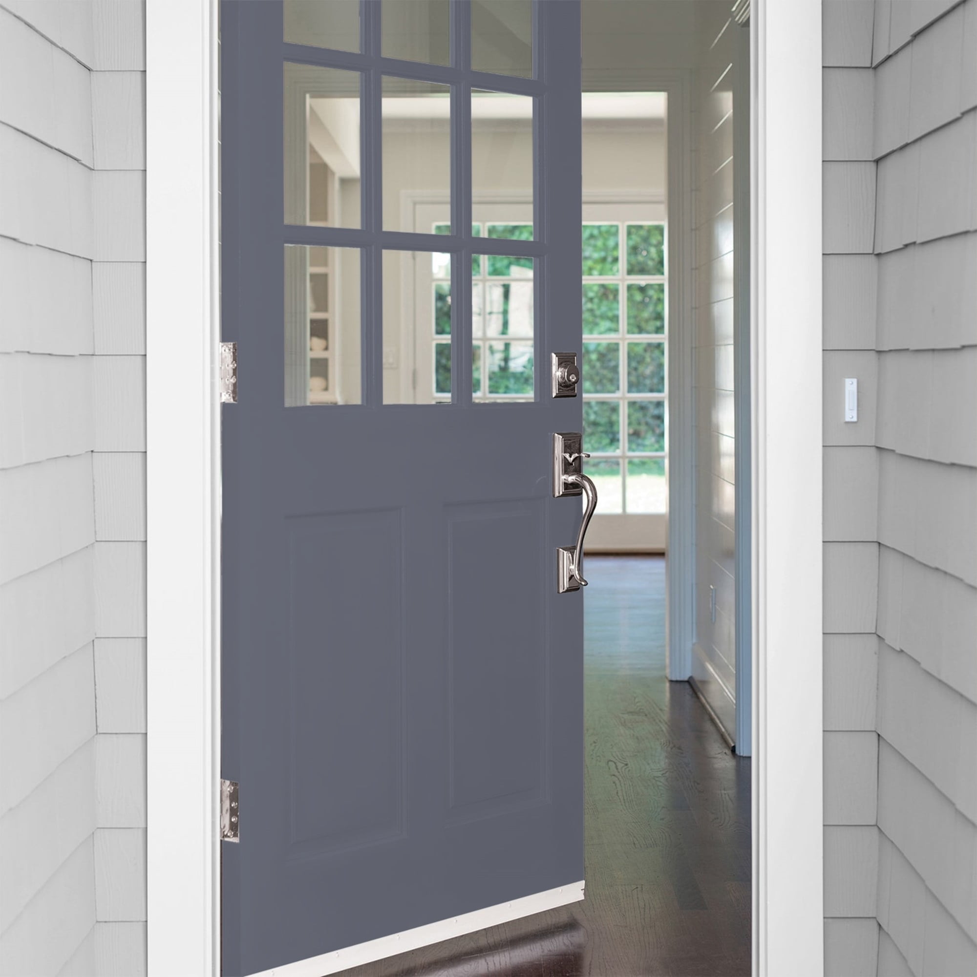 Glidden HEP Alley Cat / Purple Satin Exterior Paint with Primer, 1 Quart
