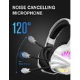 thumbnail image 2 of ULTREND Casque de Jeu avec Microphone, Casque Filaire avec Lumière RVB. (Blanc), 2 of 6