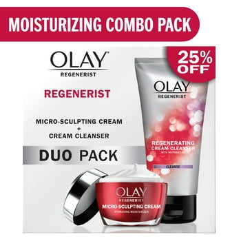 Olay Regenerist Moisturizer and Face Wash Value Pack , with Hydrating  B3,  for all Skin Types, 1.7 oz & 5.0 fl oz