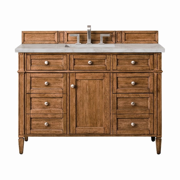 James Martin Vanities 650-V48-3Vsl Brittany 48" Single Basin Poplar Wood Vanity Set -