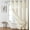 Creamwhite, variant on no Hook Shower Curtain and Liner Set，Boho Style with See Through Top Window, Black Fabric Tufted Striped Textured Outer Curtain & Waterproof Inner Liner, DarkBlack, 71Wx98H