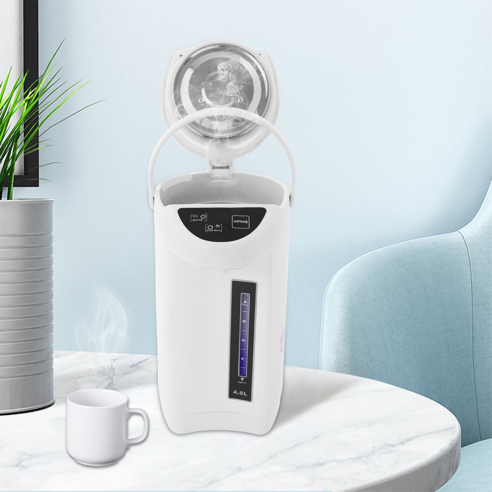 Electric Kettle 135oz 304 Stainless Steel Electric Tea Coffee Kettle, Boiler & Warmer Removable Water Tank 3 Water Dispensing Modes for Home Kitchen