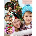 thumbnail image 2 of Christmas Snowman Elk Christmas Tree Ball Knit Cap with LED Colorful Lights Decorative Hat, 2 of 9