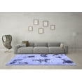 thumbnail image 3 of Ahgly Company Machine Washable Indoor Rectangle Abstract Blue Modern Area Rugs, 7' x 9', 3 of 4
