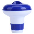 thumbnail image 1 of S/M Blue and White Pool Spa Floating Chlorobromine Chemical Dispenser, Float Dispenser For Small Pools[5 inches (small)], 1 of 9