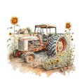thumbnail image 1 of Pintura de diamante 5D DIY Taladro redondo completo Girasol Camión Decoración para el hogar (sz3681) FLhrweasw Nuevo, 1 of 9