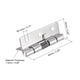 thumbnail image 2 of Bisagras de resorte Uxcell, bisagra autoclosed de acero inoxidable 304 de 2.5" para muebles 2 paquetes, 2 of 5