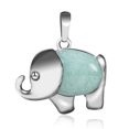thumbnail image 1 of Energy Cute Elephant Pendants for Child Jewelry Chakra Natural Gem Stone, 1 of 6