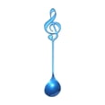 thumbnail image 1 of AKEGAMN Music Note Spoons Creative Cute Teaspoons Stainless Staff Musical Notation Shaped Coffee Spoons Cute Kitchen Utensil Spoon For Coffee Sugar Dessert Cake Ice Spoon Tableware, 1 of 9