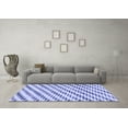 thumbnail image 3 of Ahgly Company Machine Washable Indoor Rectangle Solid Blue Modern Area Rugs, 8' x 12', 3 of 4