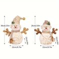 thumbnail image 2 of 1pc Plush Cute Round Hat Snowman Doll Ornament, Christmas Decoration Supplies, Window Ornaments, 2 of 3