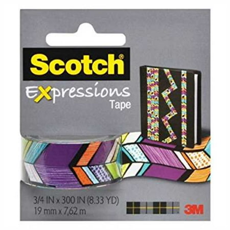 Scotch 0.59 Black Tribal Expressions Washi Tape, 393