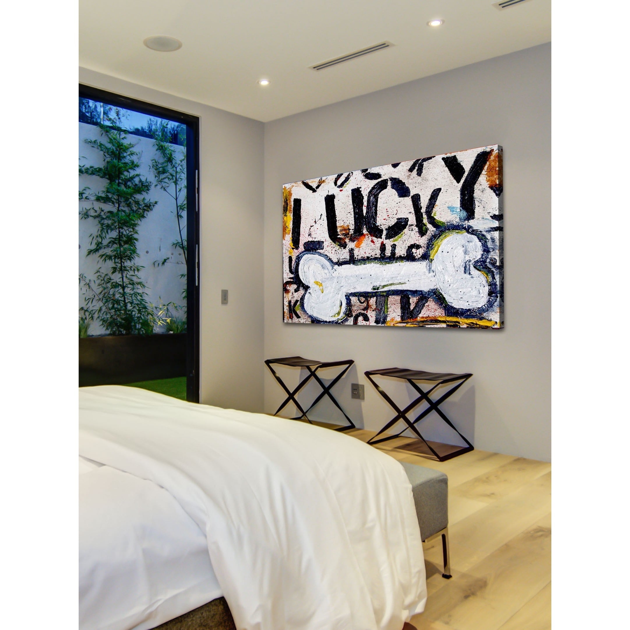 Marmont Hill "Lucky Bone" by Tori Campisi Painting Print on Canvas