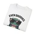 thumbnail image 2 of Funny Even Baddies Get Saddies Frog Comfort Colors Unisex Shirt, White, 2 of 6