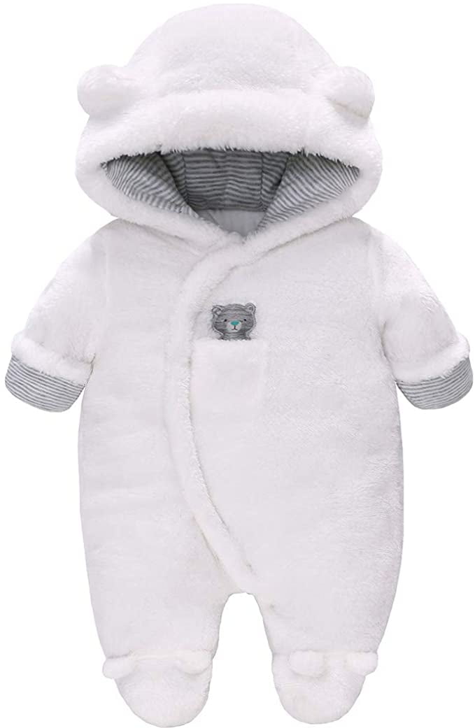 newborn fleece snowsuit