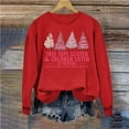 thumbnail image 2 of Penkiiy Womens Christmas Sweatshirts Christmas Tree Graphic Shirts Cute Christmas Tree Long Sleeve Pullover Tops Blouse L Red, 2 of 4