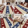 thumbnail image 6 of 4th of July Area Rugs 5x8 for Living Room, Blue Red Star Striped Independence Day Non Slip Washable Rug Runner, Low Pile Indoor Floor Carpet Mat Bathroom Rugs for Bedroom, Kids Room, 6 of 9