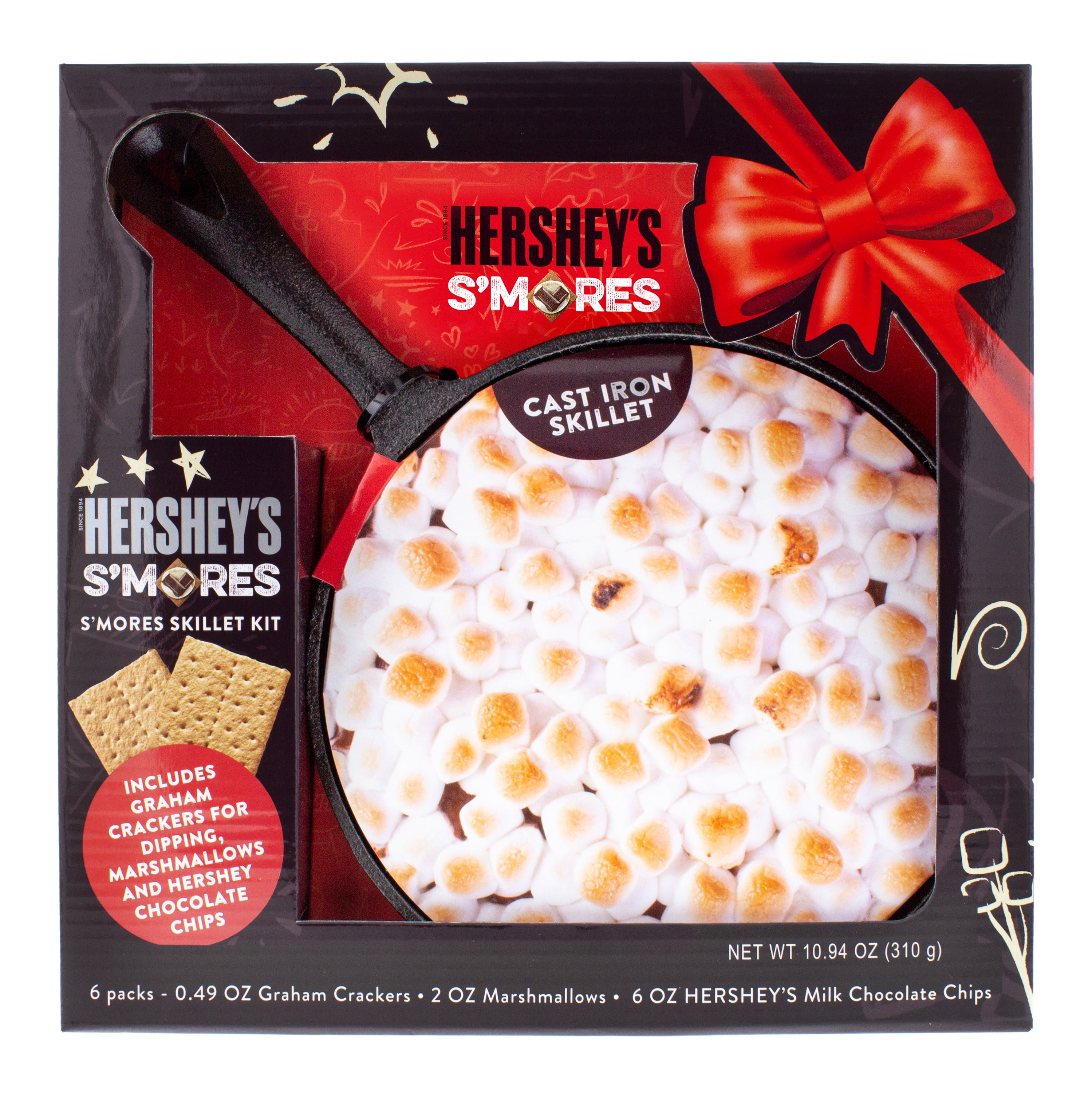 HERSHEY'S S'MORES Party Cast Iron Skillet Kit, 10.94 OZ (310g