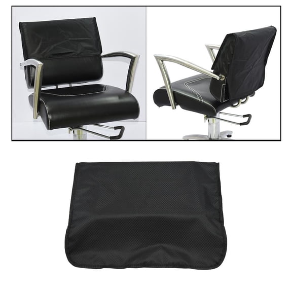 1×Chair Back Cover For Back of Chair In Hairdressing Hair Salons 48 x 43cm Black