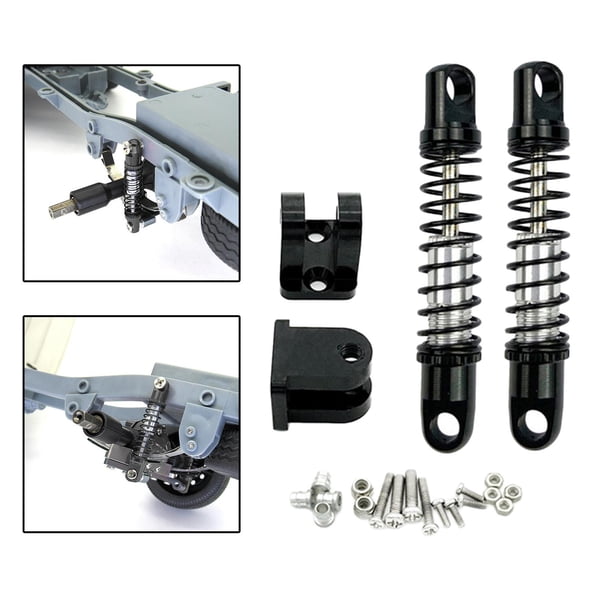 2 Uds RC Amortiguadores Delanteros Asistencia de con Amortiguadores de Asiento Fijos para per per per 1/16 RC Coche DIY Accesorio de Montaje CUTICAT Amortiguador delantero