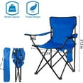 thumbnail image 3 of 4PCS Folding Camping Chairs-Lightweight, Installation-Free, Portable Chair for Beach, Lawn, Outdoor Sports, 3 of 9