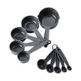 thumbnail image 1 of Nvzi Plastic Measuring Cups and Spoons Set of 10 (Gray), 1 of 5