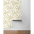 thumbnail image 6 of Stacy Garcia Home  Birds of Paradise Peel and Stick Wallpaper 20.5 in. W x 18 ft. L - Grey & Metallic Gold, 6 of 7