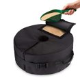 thumbnail image 1 of Sac de Poids Portable Extérieur Noir pour Camping Fête à la Plage Base de Parasol Sacs Vides Rond Patio Pare-Soleil Base Gravité, 1 of 5