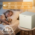 thumbnail image 6 of BANGSON 1.6 Cu.Ft Compact Refrigerator with Freezer, Energy Saving & Low Noise Mini Fridge for Office, Dorm, Bedroom - Adjustable Temp, Reversible Door,Cream White, 6 of 8