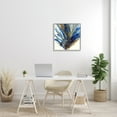 thumbnail image 2 of Stupell Industries Abstract Coral Burst Nautical Blue Brown Expression Abstract Painting Gray Framed Art Print Wall Art, 24 x 24, 2 of 7
