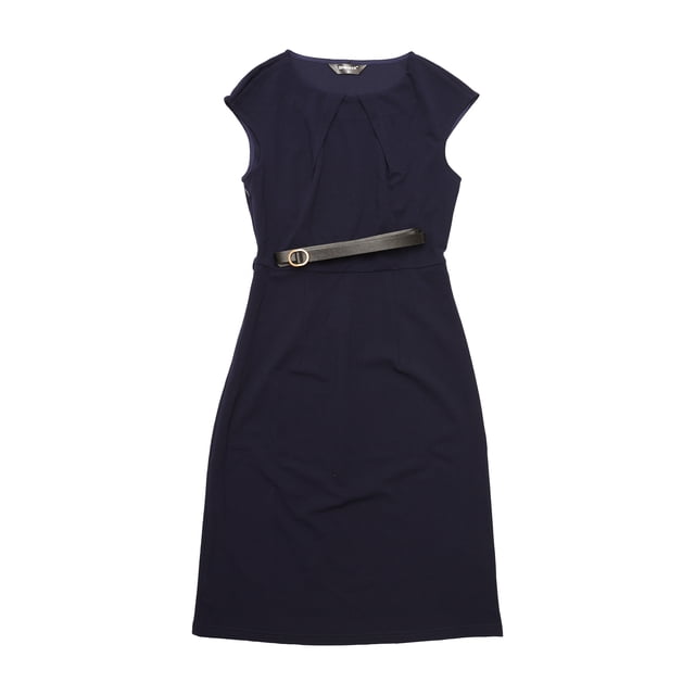 Vestido de oficina Allegra K para Mujer Azul oscuro XS