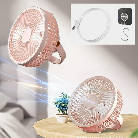 

Fan Desktop Strong Wind Usb Desk Fan Household Car Fans That Blow Cold Air Multifunctional USB Portable Ceiling Fan Wall Mounted Misting Fan New Remote Travel Fan Control Night Rechargeable