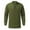 Army Green, variant on Long Sleeve Shirts for Men Drawstring Standing Collar Lightweight Loose Casual Classic Solid Color Shirt Tops