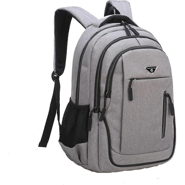 Tool Bag Gray Travel Laptop Backpack, Waterproof Laptop Backpack with USB Charging Port for 15.6" Laptops and Dark Notebooks