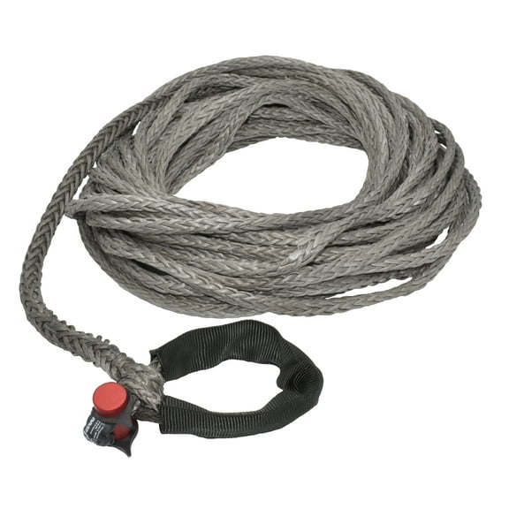 7/16" x 85' LockJaw Synthetic Winch Line w/ Integrated Shackle 7,400 lbs WLL