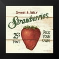 thumbnail image 2 of Brown, David Carter 15x15 Black Modern Framed Museum Art Print Titled - Sweet and Juicy Strawberries, 2 of 5