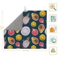 thumbnail image 2 of Dish Drying Mat, Papaya pitaya Pomegranate Highly Absorbent Drying Matt Kitchen Counter, Dish Mat Drying Pad Dishes Drainer Mats for Kitchen Counter or Sink, 16 x 18 inch, 2 of 6