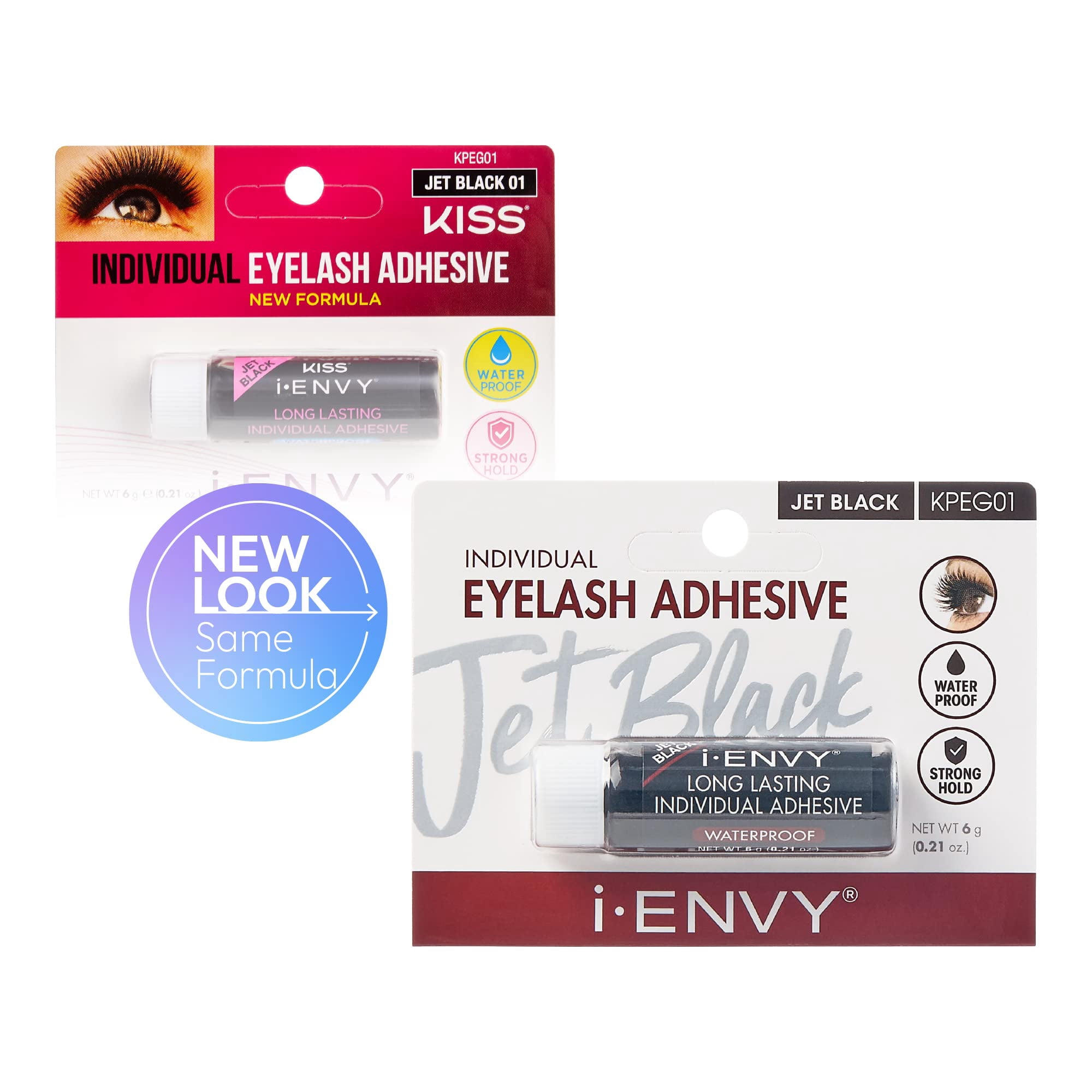 i.ENVY Semi-Permanent Lash Glue Adhesive for Individual Cluster Lashes & Lash Extension, Waterproof Strong Hold, Long-Lasting Up to 2 Weeks