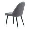 thumbnail image 5 of Silloth Armless Dining Chair Gray Dining Chair, Modern Style, Plush and durable faux leather fabric, Steel, Indoor Dining, 5 of 5