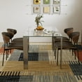 thumbnail image 4 of gaoyangjiaju 66.9" Modern Tempered Clear Glass Dining Table for 6–8 People, Rectangular Transparent Glass Top with Metal Legs, Minimalist Dining Room & Kitchen Table, 4 of 6