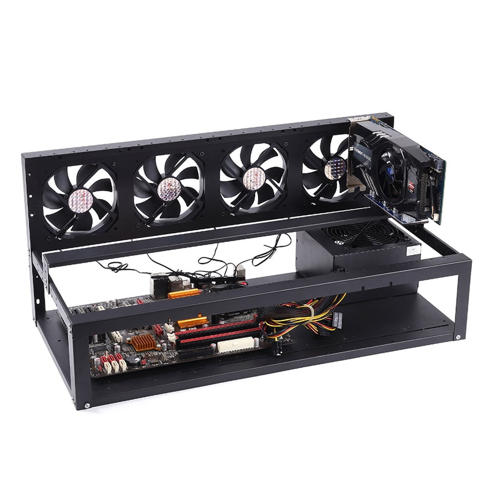 Mining Frame Open Chassis 8 GPU Miner BTC Mining Machine System Thickened  Motherboard Bracket Fixing Frame Mining Rig Case Steel Miner Frame